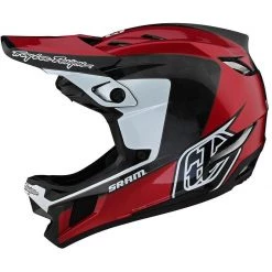 Casco Bici In Carbonio MTB Troy Lee Designs CORSA SRAM Rosso