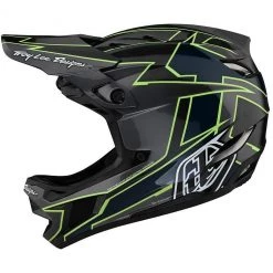 Casco Bici In Carbonio MTB Troy Lee Designs D4 GRAPH Grigio Verde