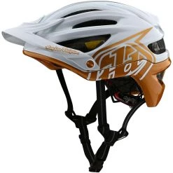 Casco Bici MTB Troy Lee Designs A2 DECOY Mips Bianco Oro