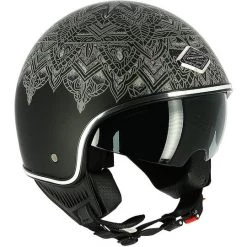 Casco Demi Jet Moto Custom Astone MINIJET 66 Mandala Nero Opaco -Offerte Astone Negozio casco demi jet moto custom astone minijet 66 mandala nero opaco 92693