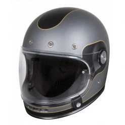 Casco Integrale Vintage Stormer ORIGIN Multi Grigio Opaco Nero