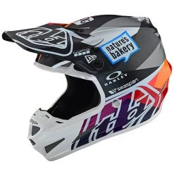Casco Moto Cross Enduro In Fibra Troy Lee Designs SE4 Composite JET Rosso Nero