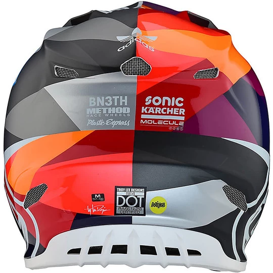 Casco Moto Cross Enduro In Fibra Troy Lee Designs SE4 Composite JET Rosso Nero 4 Casco Moto Cross Enduro In Fibra Troy Lee Designs SE4 Composite JET Rosso Nero - immagine 2