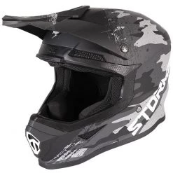 Casco Moto Cross Enduro Stormer Force Nero Opaco Camouflage