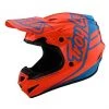 Troy Lee Designs Casco Moto Cross Enduro Troy Lee Design GP SILHOUETTE Arancio Ciano