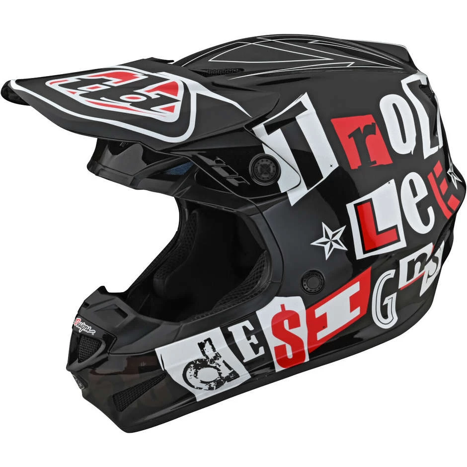 Casco Moto Cross Enduro Troy Lee Designs GP ANARCHY Nero 3 Casco Moto Cross Enduro Troy Lee Designs GP ANARCHY Nero