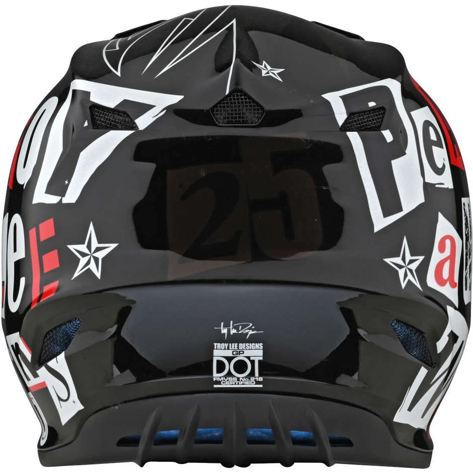 Casco Moto Cross Enduro Troy Lee Designs GP ANARCHY Nero 6 Casco Moto Cross Enduro Troy Lee Designs GP ANARCHY Nero - immagine 4