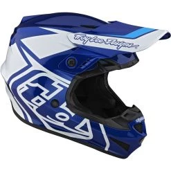 Casco Moto Cross Enduro Troy Lee Designs GP OVERLOAD Blu Bianco -Offerte Astone Negozio casco moto cross enduro troy lee designs gp overload blu bianco 134545
