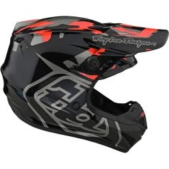 Casco Moto Cross Enduro Troy Lee Designs GP OVERLOAD Camo Nero Rocket Rosso -Offerte Astone Negozio casco moto cross enduro troy lee designs gp overload camo nero rocket rosso 134564