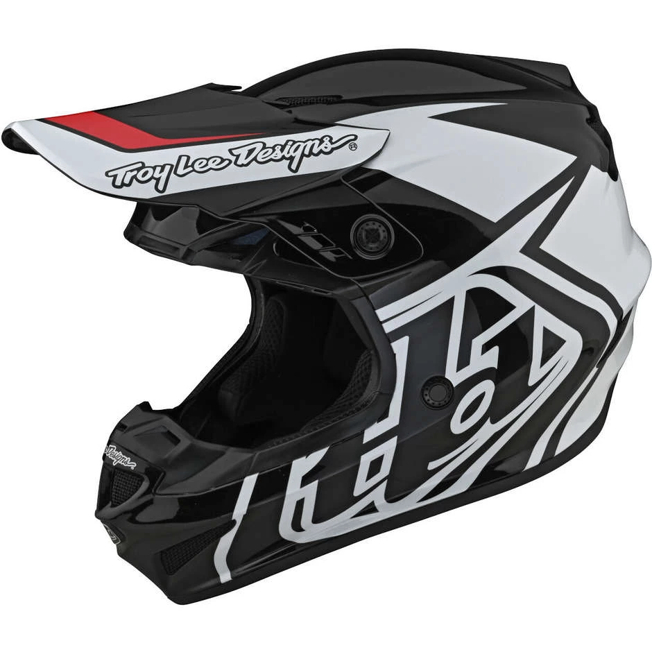 Casco Moto Cross Enduro Troy Lee Designs GP OVERLOAD Nero Bianco 3 Casco Moto Cross Enduro Troy Lee Designs GP OVERLOAD Nero Bianco