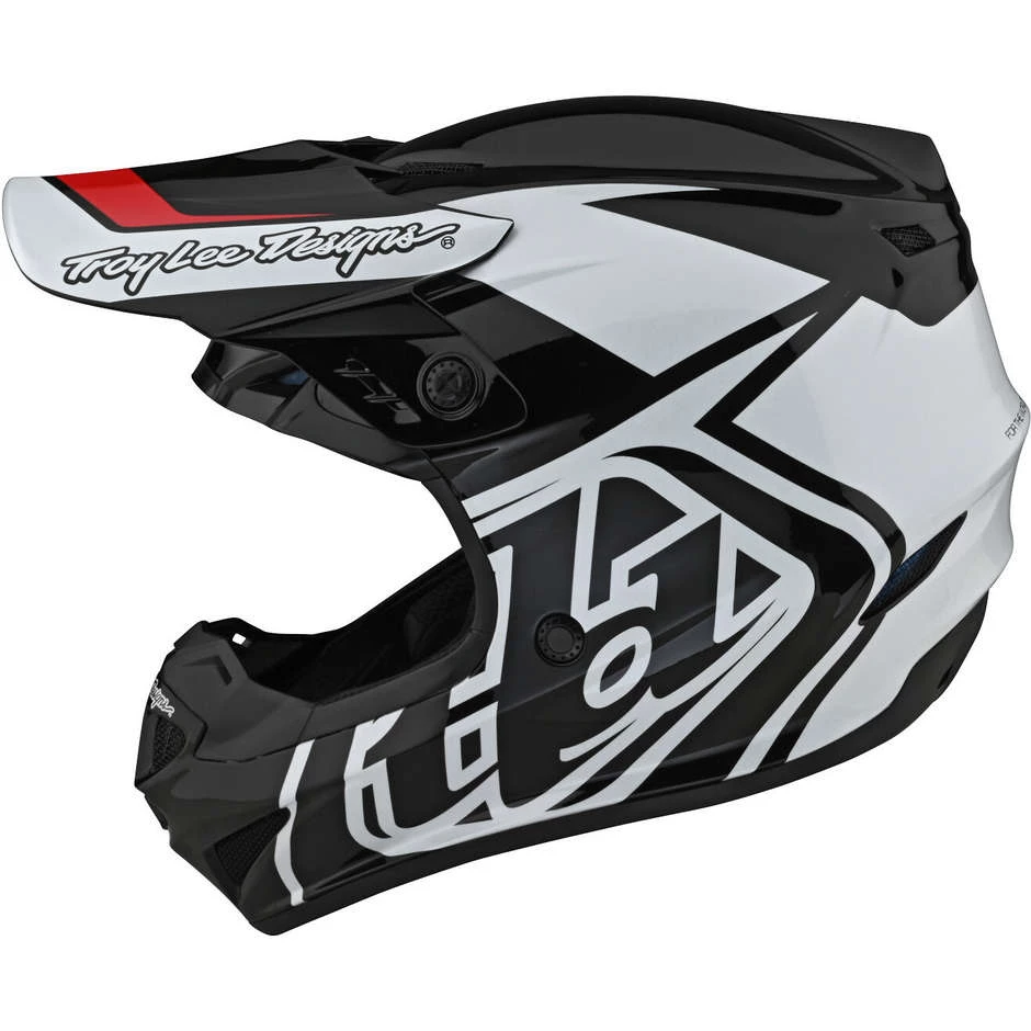 Casco Moto Cross Enduro Troy Lee Designs GP OVERLOAD Nero Bianco 4 Casco Moto Cross Enduro Troy Lee Designs GP OVERLOAD Nero Bianco - immagine 2