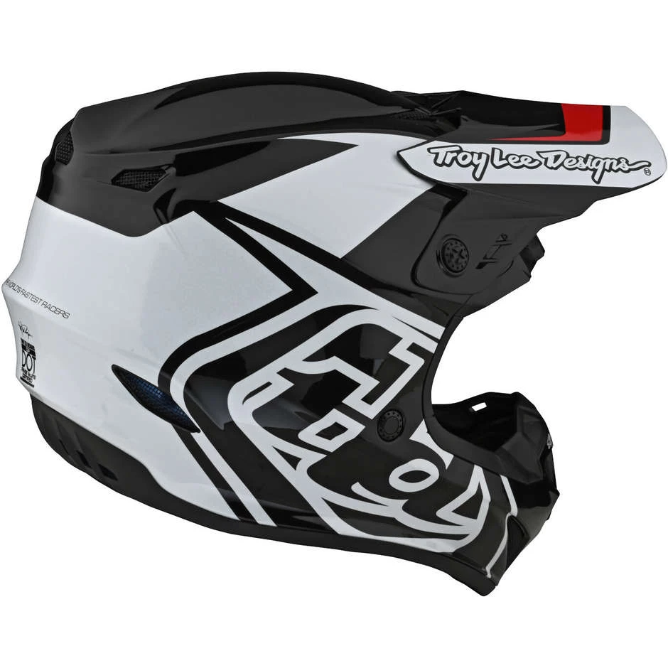 Casco Moto Cross Enduro Troy Lee Designs GP OVERLOAD Nero Bianco 7 Casco Moto Cross Enduro Troy Lee Designs GP OVERLOAD Nero Bianco - immagine 5