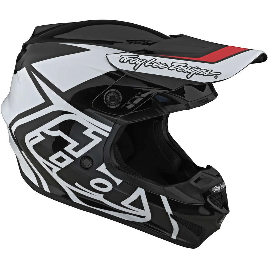 Casco Moto Cross Enduro Troy Lee Designs GP OVERLOAD Nero Bianco 9 Casco Moto Cross Enduro Troy Lee Designs GP OVERLOAD Nero Bianco - immagine 7