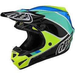 Casco Moto Cross Enduro Troy Lee Designs SE4 Polyacrylite BETA Giallo Nero