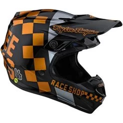Casco Moto Cross Enduro Troy Lee Designs SE4 Polyacrylite CHECKER Nero Oro -Offerte Astone Negozio casco moto cross enduro troy lee designs se4 polyacrylite checker nero oro 144844