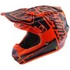 Casco Moto Cross Enduro Troy Lee Designs SE4 Polyacrylite FACTORY Arancio