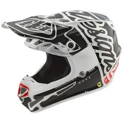 Casco Moto Cross Enduro Troy Lee Designs SE4 Polyacrylite FACTORY Bianco