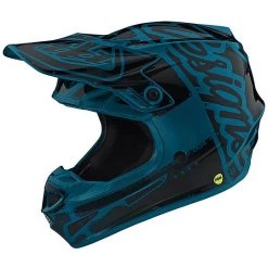 Casco Moto Cross Enduro Troy Lee Designs SE4 Polyacrylite FACTORY Oceano