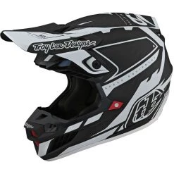 Casco Moto Cross Enduro Troy Lee Designs SE5 In Carbonio MXSE Nero Bianco