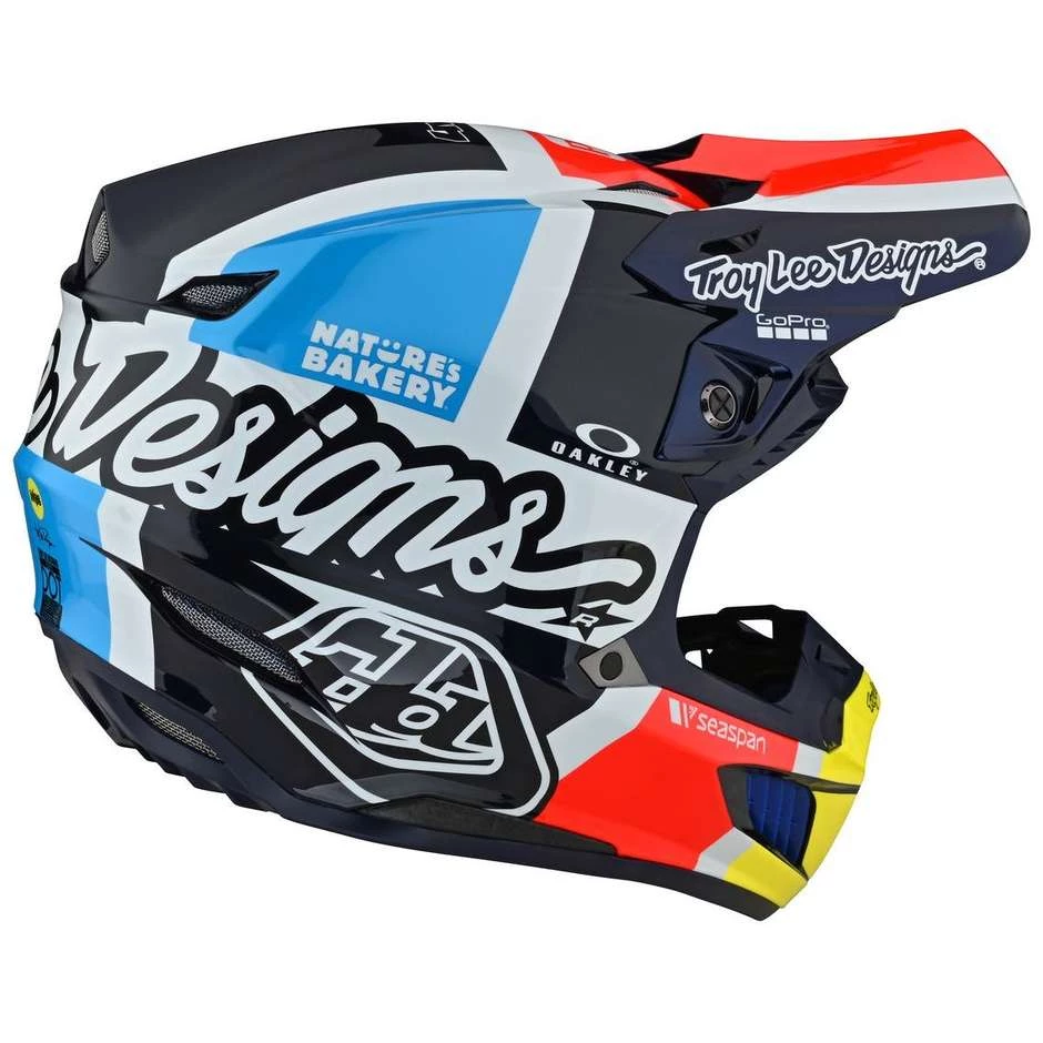 Casco Moto Cross Enduro Troy Lee Designs SE5 In Carbonio QUATTRO TEAM Navy 5 Casco Moto Cross Enduro Troy Lee Designs SE5 In Carbonio QUATTRO TEAM Navy - immagine 3