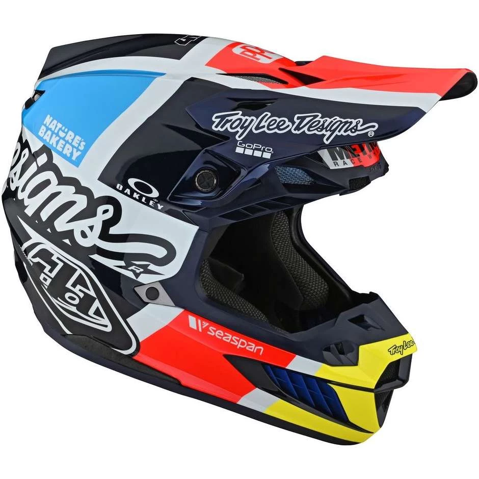 Casco Moto Cross Enduro Troy Lee Designs SE5 In Carbonio QUATTRO TEAM Navy 4 Casco Moto Cross Enduro Troy Lee Designs SE5 In Carbonio QUATTRO TEAM Navy - immagine 2