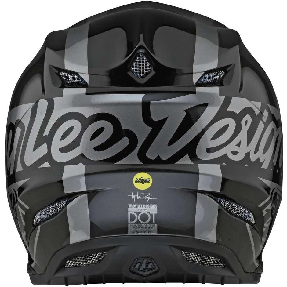 Casco Moto Cross Enduro Troy Lee Designs SE5 In Fibra QUATTRO Grigio 7 Casco Moto Cross Enduro Troy Lee Designs SE5 In Fibra QUATTRO Grigio - immagine 5