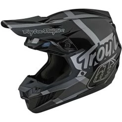 Casco Moto Cross Enduro Troy Lee Designs SE5 In Fibra QUATTRO Grigio