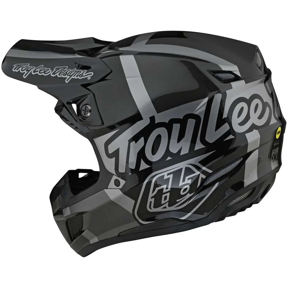 Casco Moto Cross Enduro Troy Lee Designs SE5 In Fibra QUATTRO Grigio 4 Casco Moto Cross Enduro Troy Lee Designs SE5 In Fibra QUATTRO Grigio - immagine 2