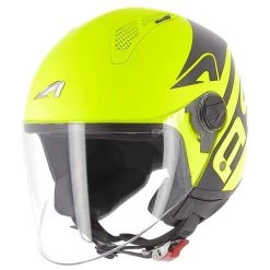 Casco Moto Demi-Jet Astone MINIJET LINK Giallo Fluo