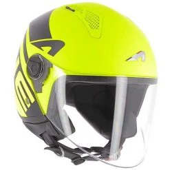 Casco Moto Demi-Jet Astone MINIJET LINK Giallo Fluo -Offerte Astone Negozio casco moto demi jet astone minijet link giallo fluo 66169