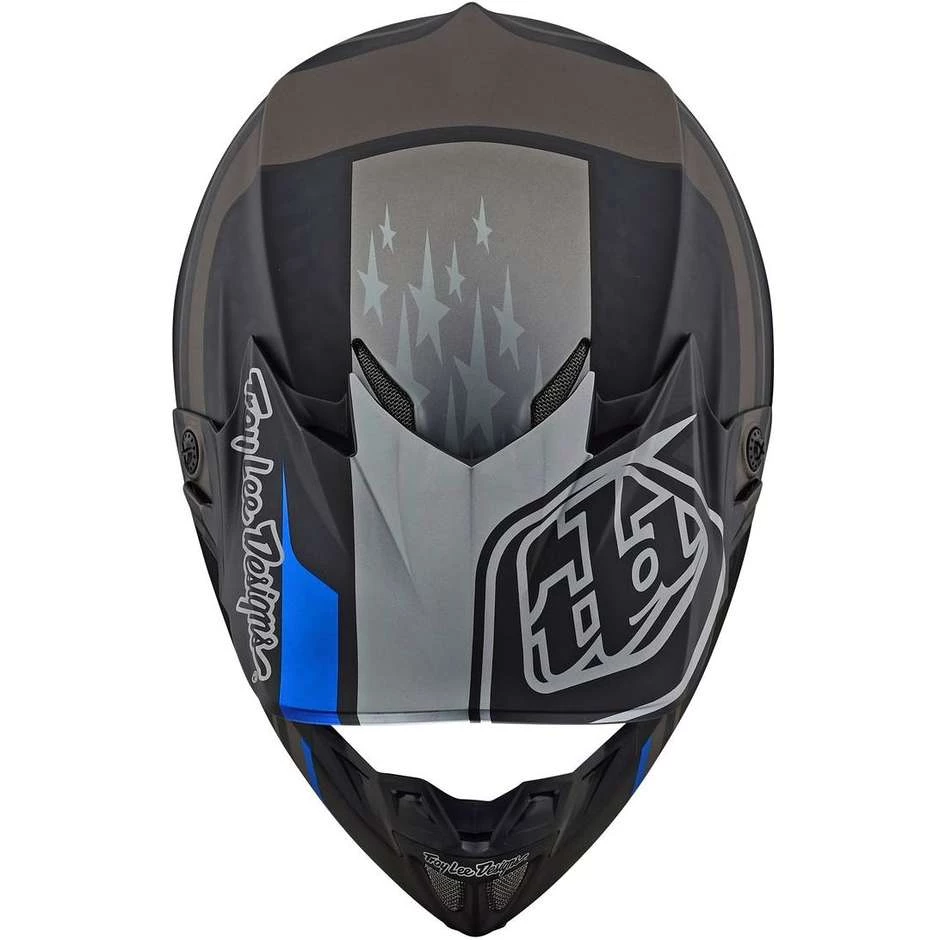 Troy Lee Designs Casco Moto In Carbonio Cross Enduro Troy Lee Design SE4 Carbon SPEED Nero Grigio 6 Troy Lee Designs Casco Moto In Carbonio Cross Enduro Troy Lee Design SE4 Carbon SPEED Nero Grigio - immagine 4