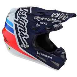 Troy Lee Designs Casco Moto In Fibra Cross Enduro Troy Lee Design SE4 Composite SILHOUETTE TEAM Navy Bianco -Offerte Astone Negozio casco moto in fibra cross enduro troy lee design se4 composite silhouette team navy bianco 99764