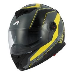 Casco Moto Integrale Astone Gt 800 Doppia Visiera Wire Nero Giallo