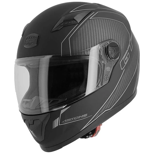 Casco Moto Integrale Astone GT2 Karbon Nero Grigio 3 Casco Moto Integrale Astone GT2 Karbon Nero Grigio
