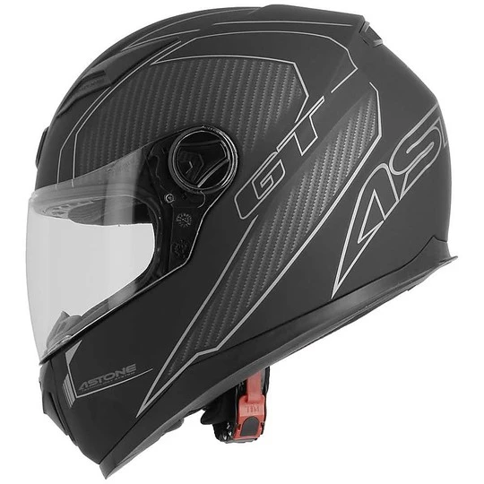 Casco Moto Integrale Astone GT2 Karbon Nero Grigio 4 Casco Moto Integrale Astone GT2 Karbon Nero Grigio - immagine 2