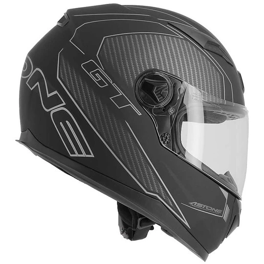 Casco Moto Integrale Astone GT2 Karbon Nero Grigio 8 Casco Moto Integrale Astone GT2 Karbon Nero Grigio - immagine 6