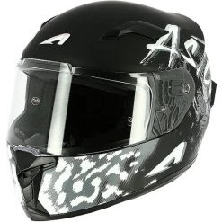 Casco Moto Integrale Astone GT3 Tiger Nero Opaco