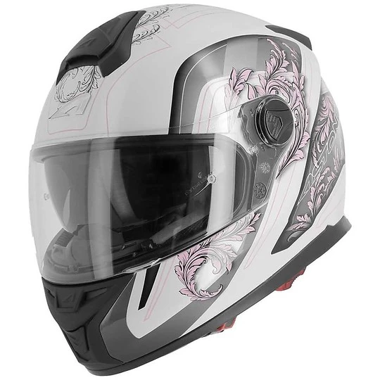 Casco Moto Integrale Astone GT800 EVO Primavera Bianco Rosa 3 Casco Moto Integrale Astone GT800 EVO Primavera Bianco Rosa