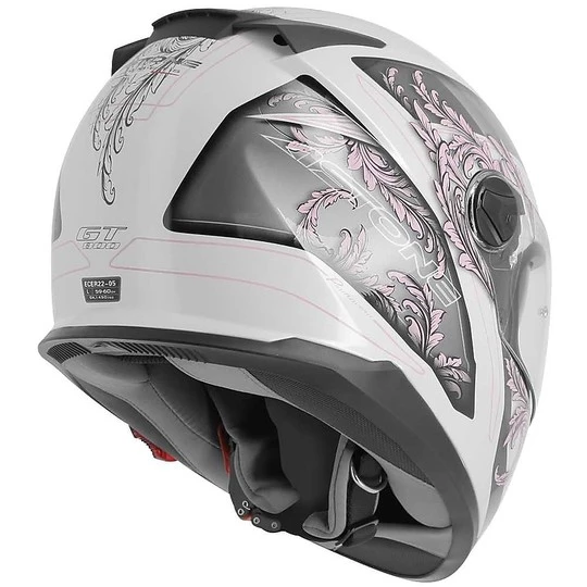 Casco Moto Integrale Astone GT800 EVO Primavera Bianco Rosa 7 Casco Moto Integrale Astone GT800 EVO Primavera Bianco Rosa - immagine 5