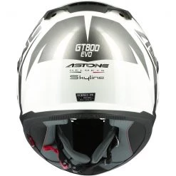 Casco Moto Integrale Astone GT800 Evo SKYLINE Bianco Nero Lucido -Offerte Astone Negozio casco moto integrale astone gt800 evo skyline bianco nero lucido 112568