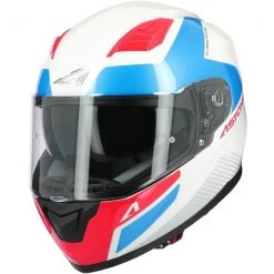 Casco Moto Integrale Astone GT900 RACE Blu Bianco Cromo