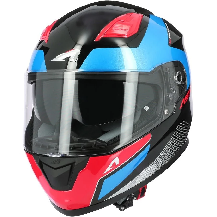 Casco Moto Integrale Astone GT900 RACE Blu Nero Cromo 3 Casco Moto Integrale Astone GT900 RACE Blu Nero Cromo