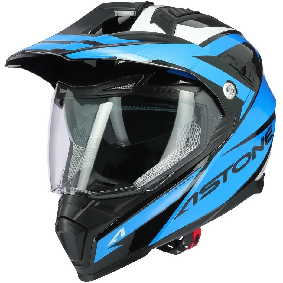 Casco Moto Integrale Cross-Enduro Astone CROSSMAX Ouragan Blu Cromo 3 Casco Moto Integrale Cross-Enduro Astone CROSSMAX Ouragan Blu Cromo