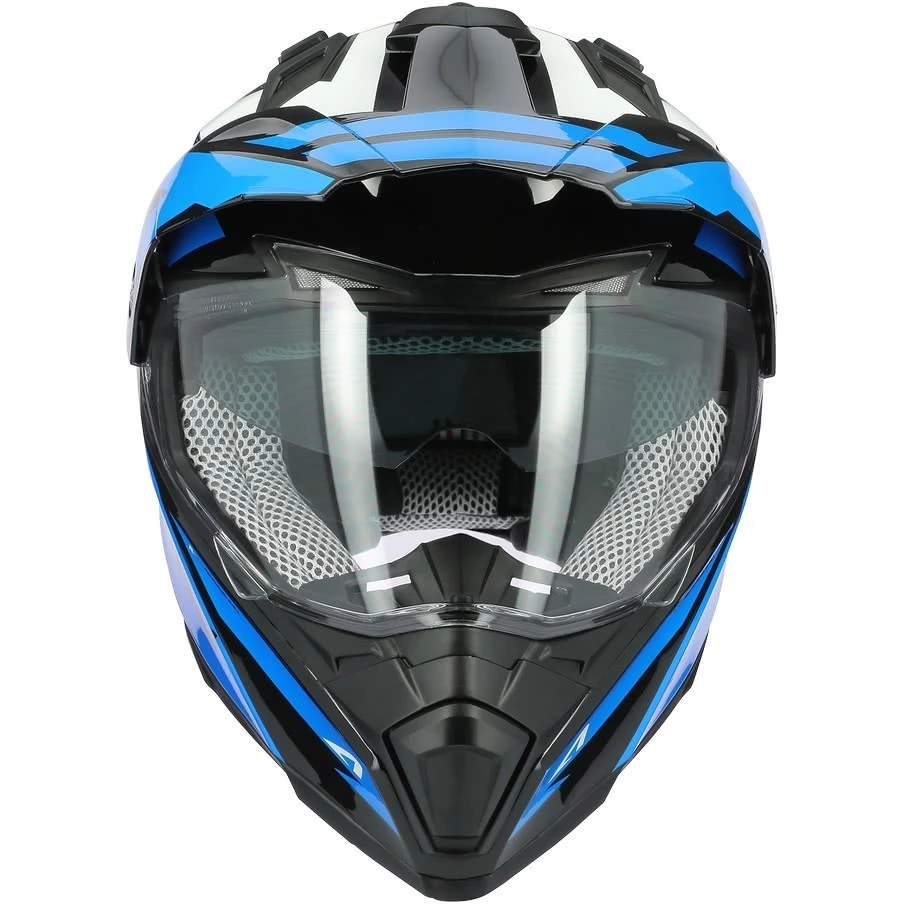 Casco Moto Integrale Cross-Enduro Astone CROSSMAX Ouragan Blu Cromo 10 Casco Moto Integrale Cross-Enduro Astone CROSSMAX Ouragan Blu Cromo - immagine 8