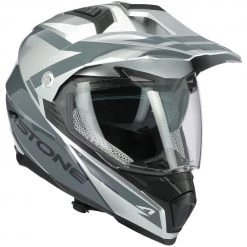 Casco Moto Integrale Cross-Enduro Astone CROSSMAX Ouragan Silver Lucido -Offerte Astone Negozio casco moto integrale cross enduro astone crossmax ouragan silver lucido 112651