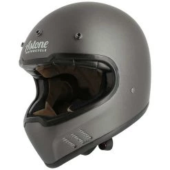 Casco Moto Integrale Custom Astone Super Retro Grigio Opaco