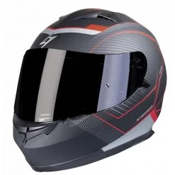 Casco Moto Integrale Doppia Visiera Stormer ZS 801 Nero Rosso