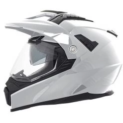 Casco Moto Integrale Doppia Visiera Touring Stormer TRAVELLER Bianco