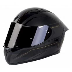 Casco Moto Integrale Stormer ZS601 Race Star Nero Bronzo