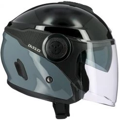 Casco Moto Jet Astone DJ10-2 RADIAN Grigio Nero Lucido -Offerte Astone Negozio casco moto jet astone dj10 2 radian grigio nero lucido 112874